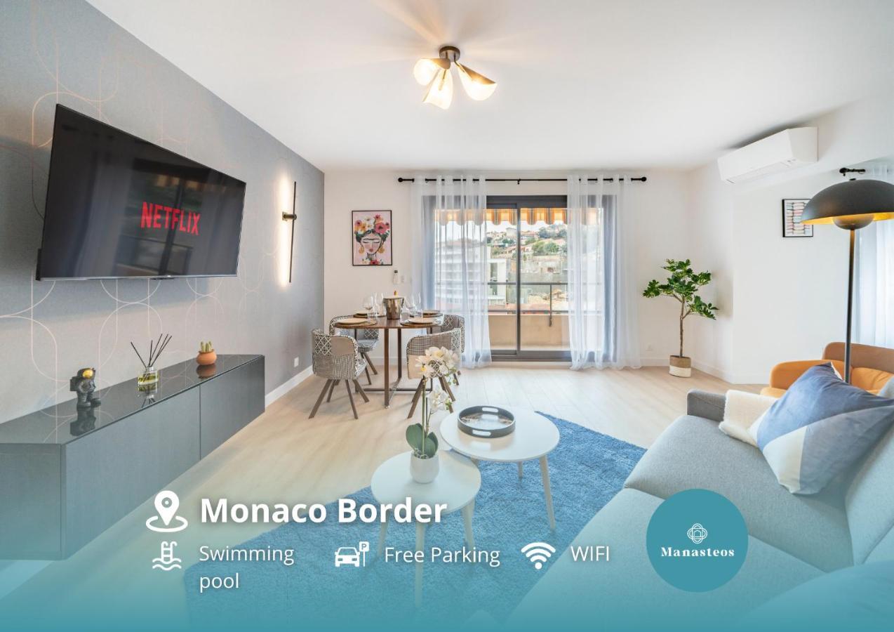 5Mn Monaco - Vue Mer - Parking - Piscine - Bb Босолей Экстерьер фото